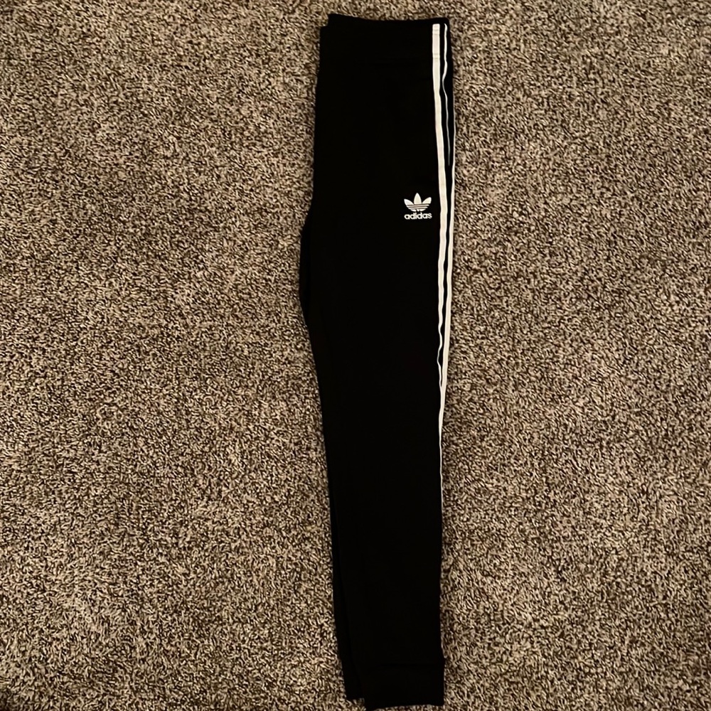 Black adidas joggers